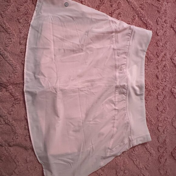 Lululemon Tennis Skirt Light Pink Color & Size : 12 , NWOT, Built in Shorts - Picture 5 of 6
